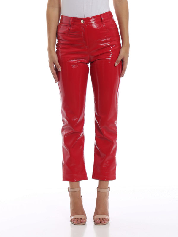 The Best Shops ALBERTA FERRETTI: Lederhosen - Lederhose - Rot